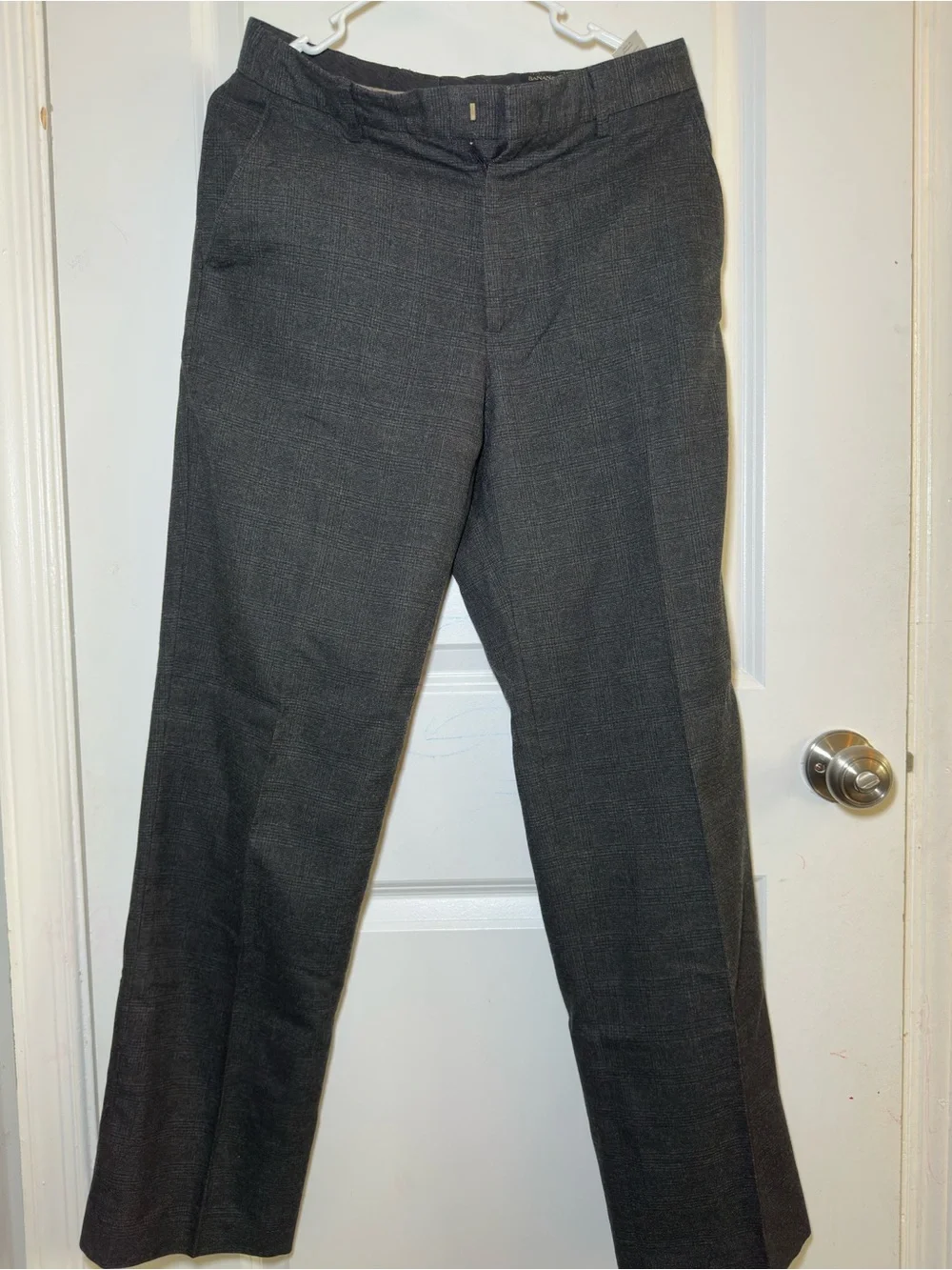 Banana Republic Dark Charcoal Straight Dress Pants